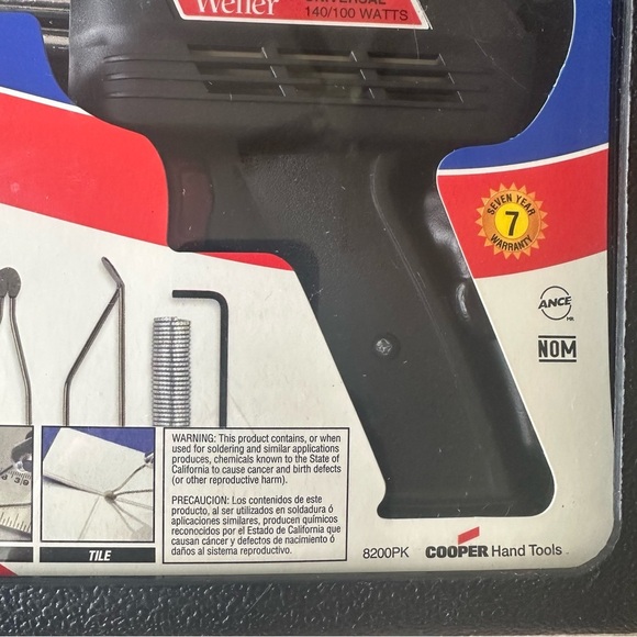 Weller 8200PKS Heavy Duty Soldering Gun Kit 140/100W – New Sealed in Case - Picture 4 of 10